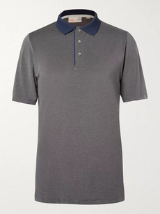 Kjus Sami Stretch-jersey Golf Polo Shirt In Gray