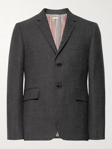 Thom Browne Charcoal Slim-fit Wool Blazer