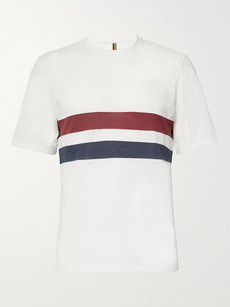 Iffley Road Cambrian Striped Drirelease T In White