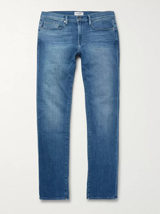 Frame L'homme Slim-fit Stretch-denim Jeans In Blue