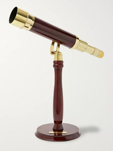 Celestron Ambassador Brass And Beech Wood Table Telescope