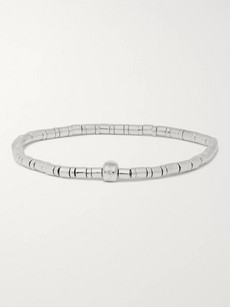 Tateossian Bamboo Rhodium-plated Bracelet In Silver | ModeSens