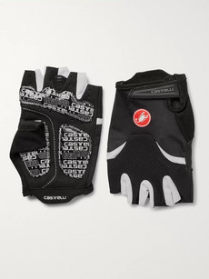 Castelli Arenberg Gel Ax Suede And Jersey Cycling Gloves In Black