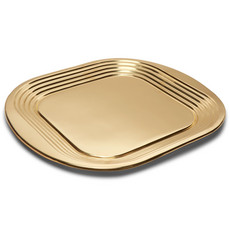 Tom Dixon Form Brass Tray In Gold