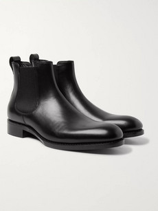 Salle Privée Walter Leather Chelsea Boots In Black