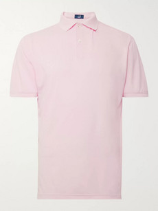 Dunhill Links Stretch-piqué Golf Polo Shirt In Pink