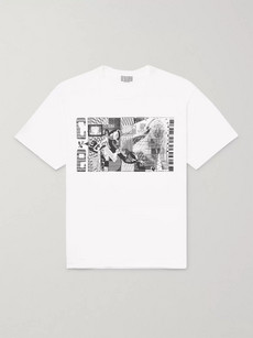 Cav Empt D Telephony Printed Cotton-jersey T-shirt - White