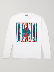 Cav Empt Printed Cotton-jersey T-shirt In White