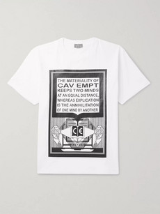 Cav Empt Printed Cotton-jersey T-shirt - White