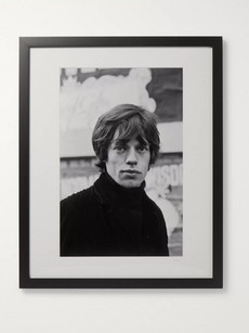 Sonic Editions Framed 1964 Mick Jagger In Soho, London Print, 17" X 21" In Black