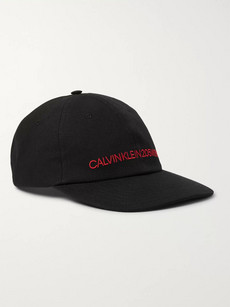 CALVIN KLEIN 205W39NYC EMBROIDERED COTTON-CANVAS BASEBALL CAP