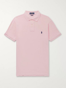 Polo Ralph Lauren Slim-fit Cotton-piqué Polo Shirt - Pink
