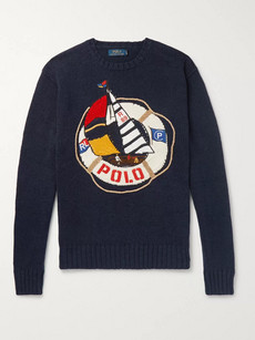 POLO RALPH LAUREN EMBROIDERED COTTON AND LINEN