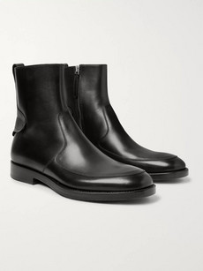 Mccaffrey Leather Boots In Black