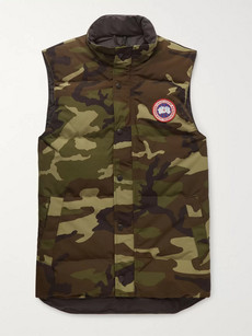 CANADA GOOSE GARSON SLIM-FIT CAMOUFLAGE-PRINT QUILTED SHELL DOWN GILET