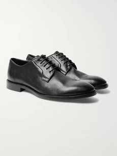 PAUL SMITH CHESTER LEATHER DERBY SHOES - BLACK