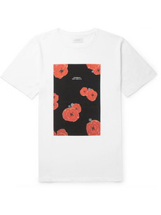 SATURDAYS SURF NYC FLOATER FLORAL-PRINT COTTON-JERSEY T-SHIRT - WHITE