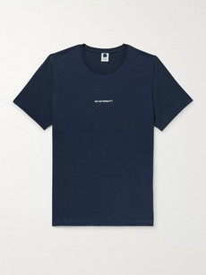 Nn07 Ethan Logo-print Cotton-jersey T-shirt - Navy