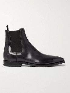 Berluti Leather Chelsea Boots In Black