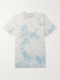 MOLLUSK BEST TEE EVER TIE-DYED COTTON-JERSEY T-SHIRT - BLUE