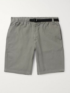 Mollusk Dune Cotton Shorts In Gray