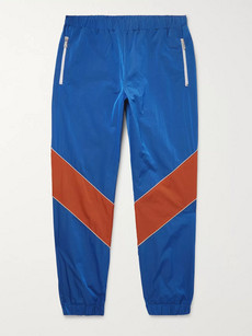 GUCCI TAPERED COLOUR-BLOCK SHELL TROUSERS