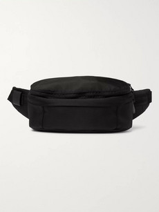 Dunhill Radial Convertible Shell And Canvas Belt Bag In Black