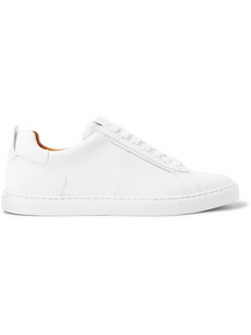 O'keeffe Stafford Leather Sneakers In White