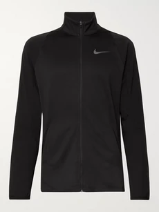 Nike Slim-fit Dri-fit Track Jacket In Black | ModeSens
