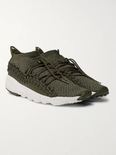 Air Woven Chukka Leather And Flyknit In Green | ModeSens