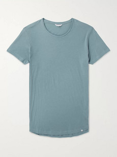 Orlebar Brown Ob-t Slim-fit Cotton-jersey T-shirt - Light Blue