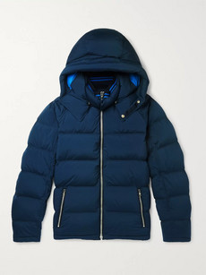 Orlebar Brown Albion Quilted Stretch-shell Hooded Down Jacket - Navy
