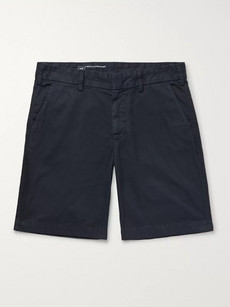Save Khaki United Slim-fit Cotton-twill Shorts - Storm Blue
