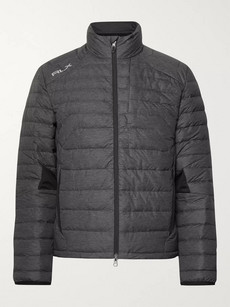 Ralph Lauren Quilted Shell Down Golf Jacket In Gray