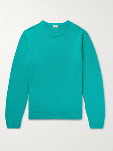 Dries Van Noten Merino Wool Sweater In Turquoise