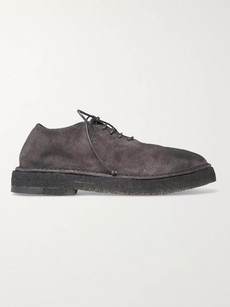 MARSÈLL WASHED-SUEDE DERBY SHOES - GRAY
