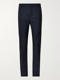 Balenciaga Skinny-fit Virgin Wool-blend Trousers In Storm Blue