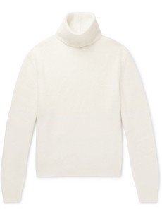 Berluti Cashmere Rollneck Sweater In White