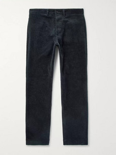 Margaret Howell Cotton-corduroy Trousers In Navy