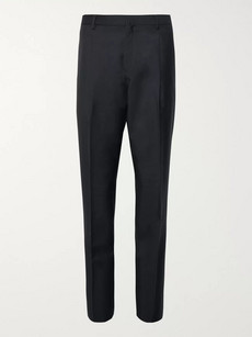 ACNE STUDIOS MIDNIGHT-BLUE BOSTON WOOL AND MOHAIR-BLEND SUIT TROUSERS