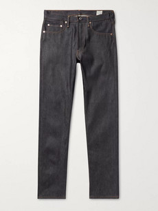 Orslow 105 Raw Denim Jeans - Dark Denim