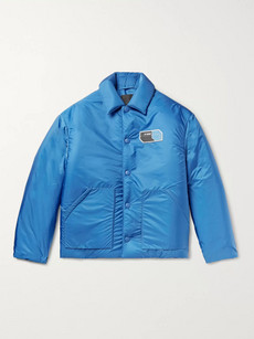 Prada Padded Shell Blouson Jacket - Blue
