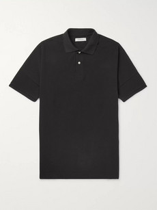 Nonnative Clerk Cotton-piqué Polo Shirt In Black
