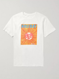 Holiday Boileau Printed Cotton-jersey T-shirt In White
