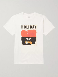 Holiday Boileau Printed Cotton-jersey T-shirt - White