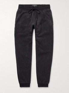Reigning Champ SLIM-FIT TAPERED SHELL-TRIMMED POLARTEC FLEECE SWEATPANTS - CHARCOAL