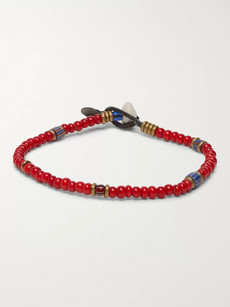 Mikia Trade Beaded Bracelet - Red - One Siz
