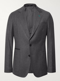 Paul Smith Grey Wool And Cashmere-blend Suit Jacket In Gray