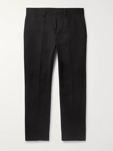 BURBERRY SLIM-FIT TAPERED COTTON-BLEND TWILL CHINOS