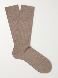 Falke No. 2 Cashmere-blend Socks In Taupe